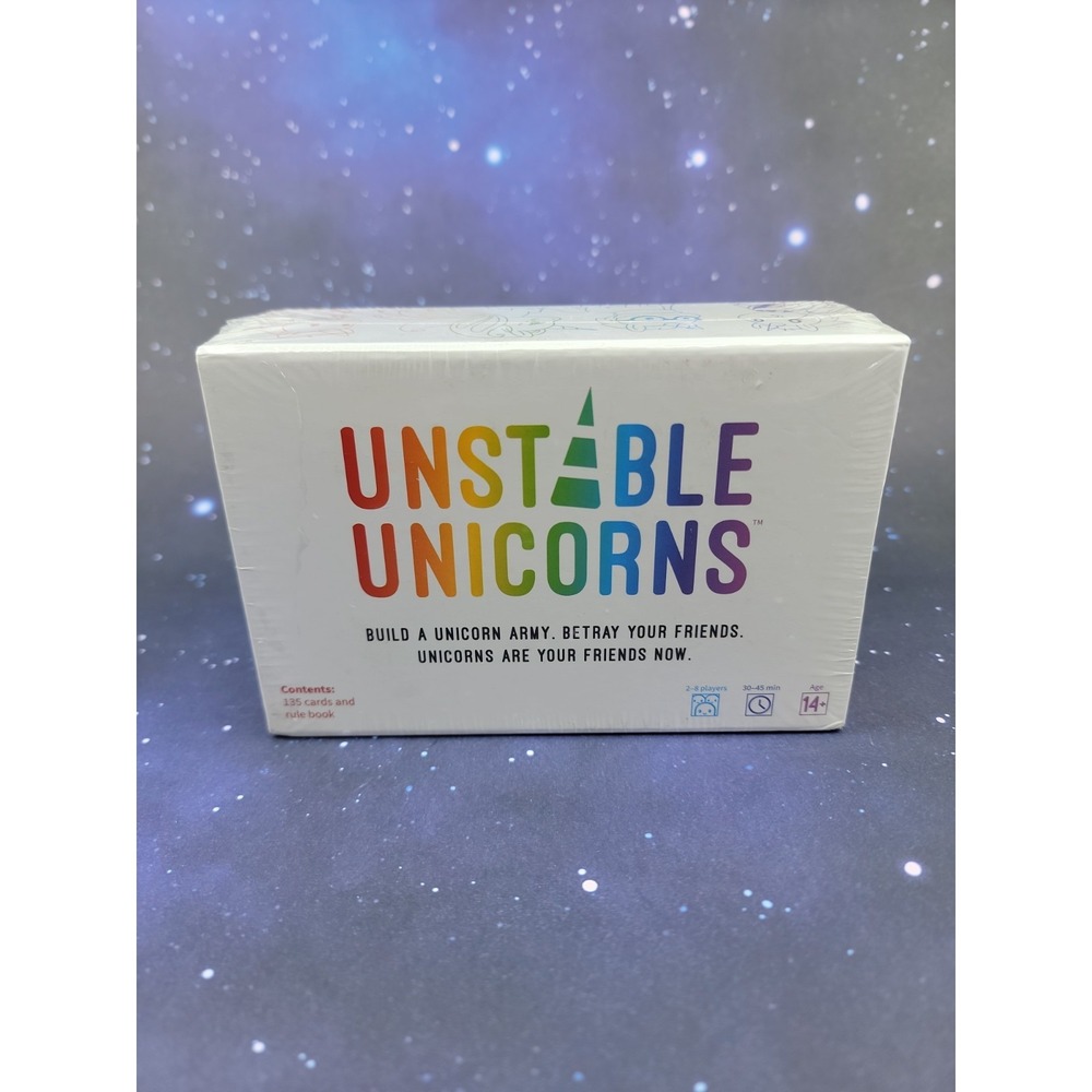 Unstable Unicorns Card Game 2nd Edition Strategic TOTY 2019 Winner New Sealed